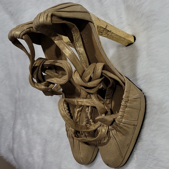 ♥️Auth GUCCI sandals Sexy Elegant block shoe sz 36.5 C ♥️ - Picture 3 of 16